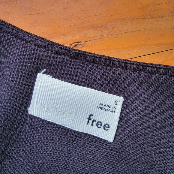 Aritzia Wilfred Free Vivienne Little Black Mini Swing Dress - Picture 4 of 4